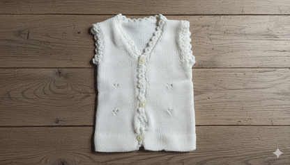 Newborn Baby Buttoned Woolen Vests