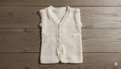 Newborn Baby Buttoned Woolen Vests