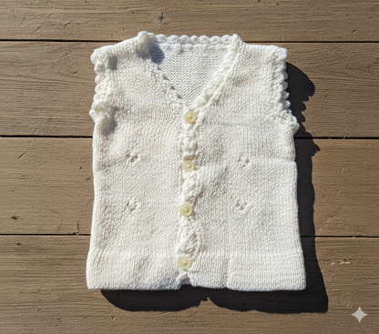 Newborn Baby Buttoned Woolen Vests