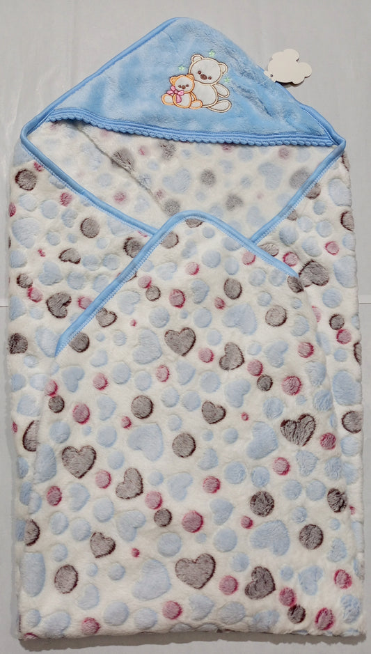 Baby Hooded Blanket.