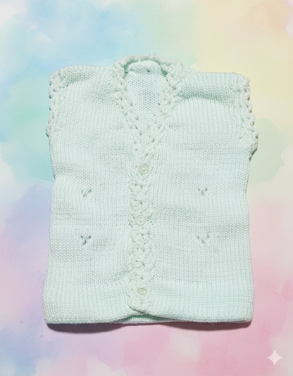 Newborn Baby Buttoned Woolen Vests