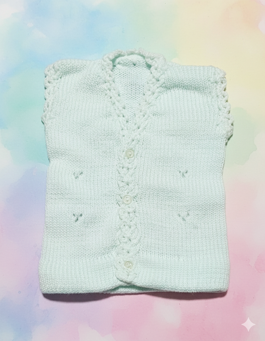 Newborn Baby Buttoned Woolen Vests
