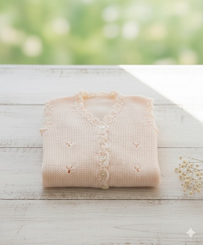 Newborn Baby Buttoned Woolen Vests