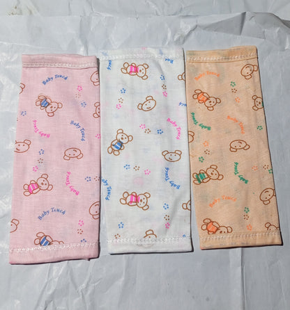 Pack of 3 Baby Mini Soft Face Towels.