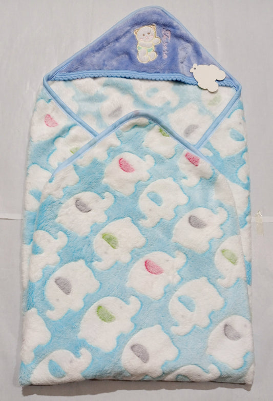 Baby Hooded Blanket.
